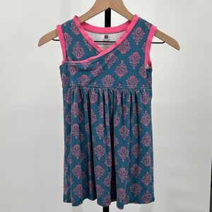 Tea Collection Punjab Paisley Print Sleeveless Wrap Neck Dress - Size 7